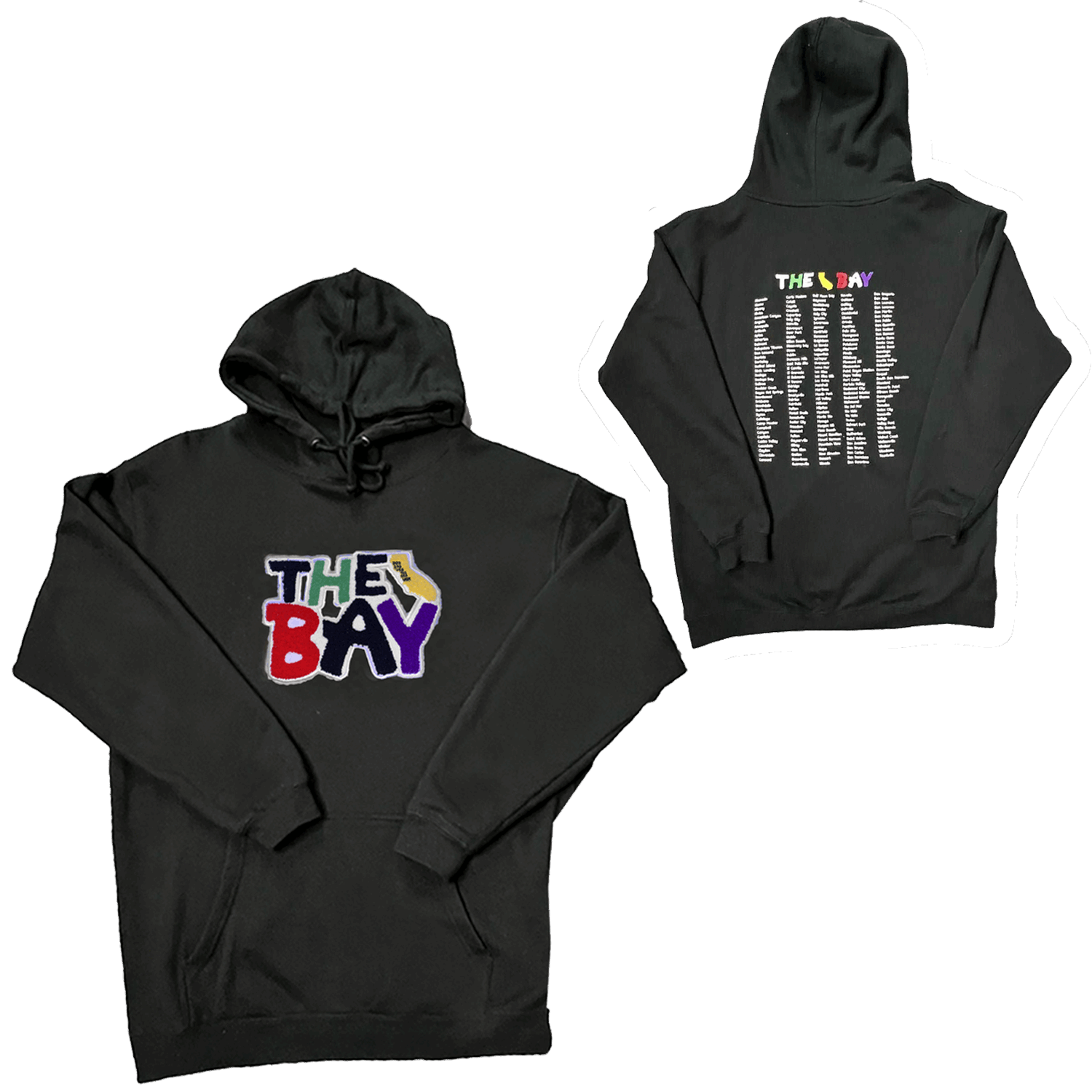 Stylish and vibrant black hoodie for a bold and fashionable look.