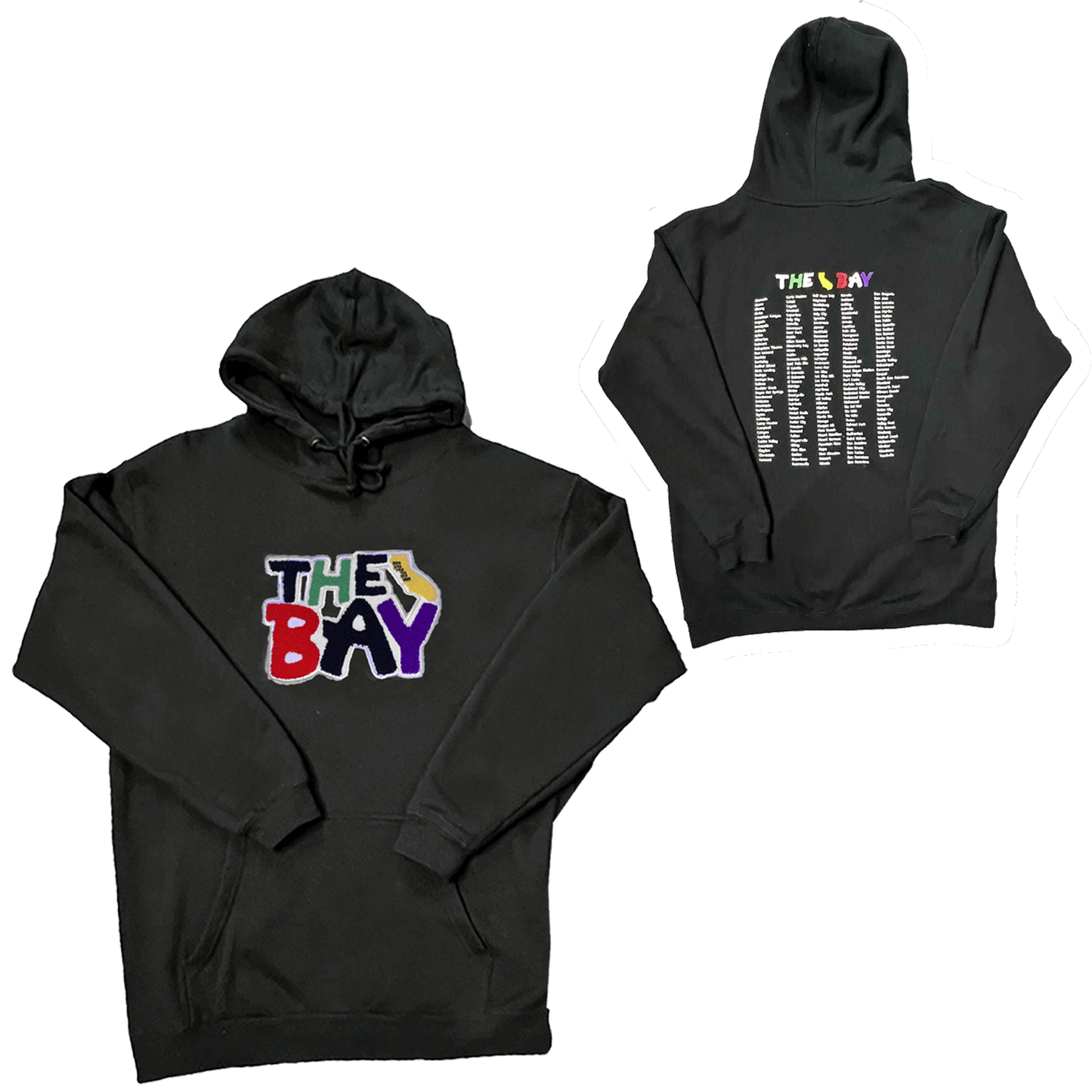 Stylish and vibrant black hoodie for a bold and fashionable look.