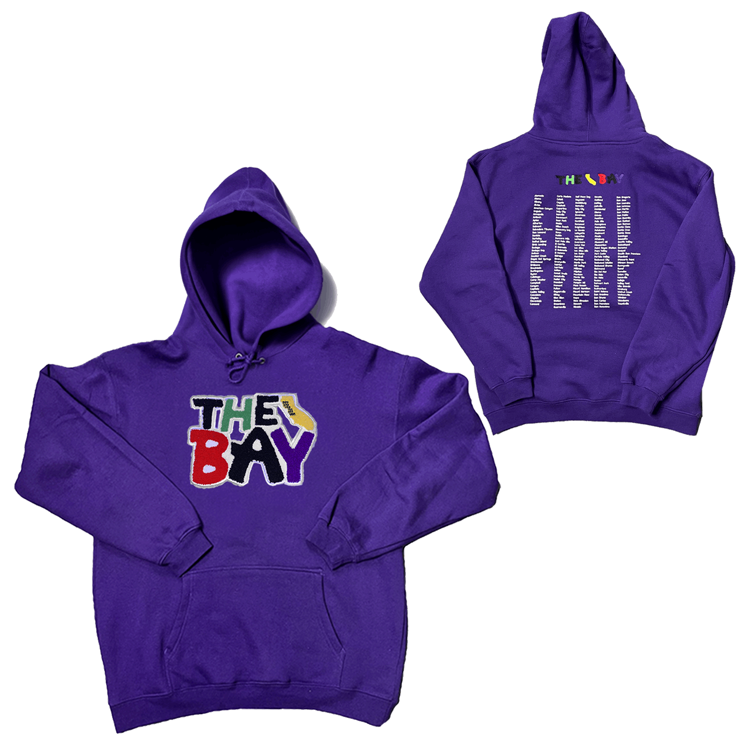 Stylish and vibrant purple hoodie for a bold and fashionable look.