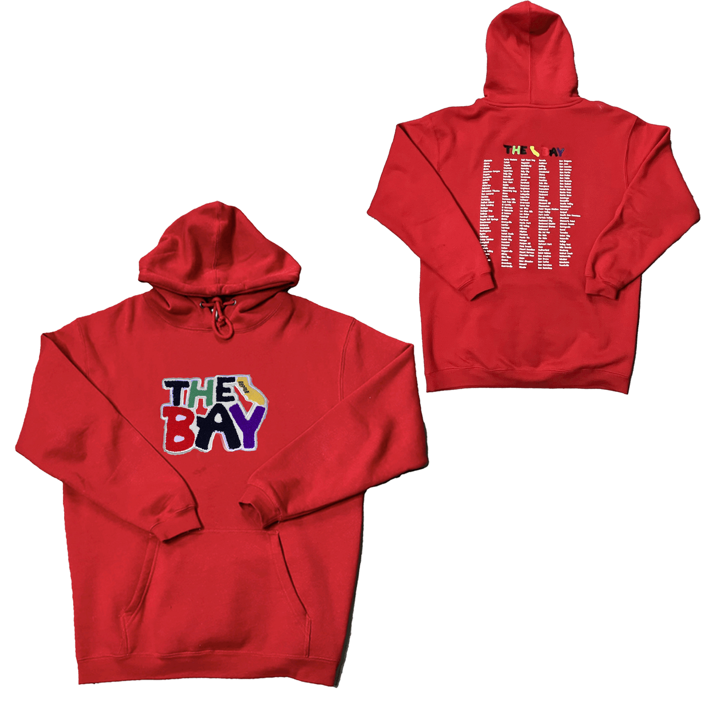 Stylish and vibrant red hoodie for a bold and fashionable look.